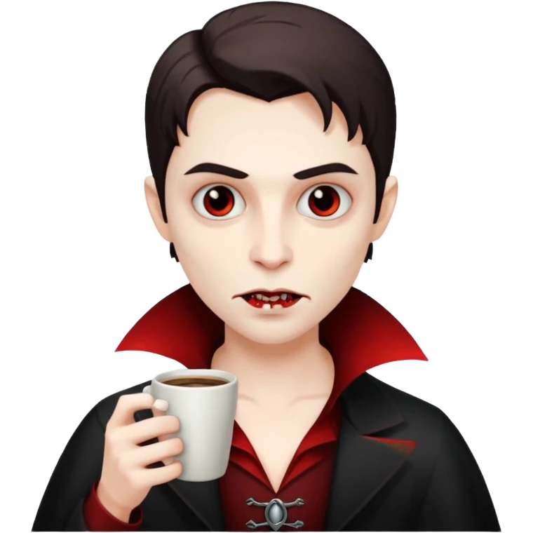 vampire drinking coffee emoji