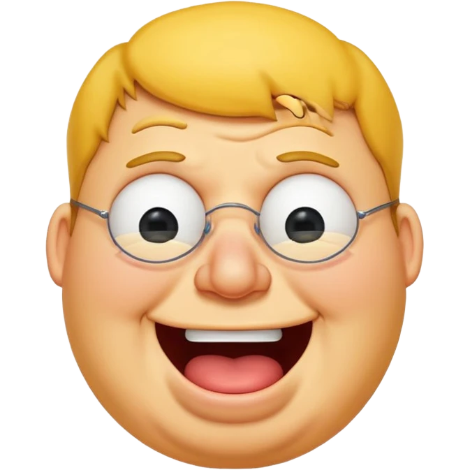 peter griffin as a laughing crying emoji emoji