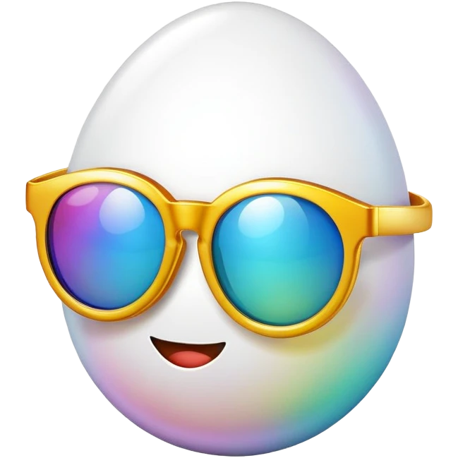 easter egg glasses emoji