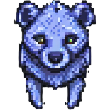 hyena pixel art emoji
