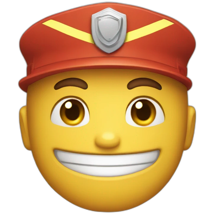 Smiling fire man  emoji