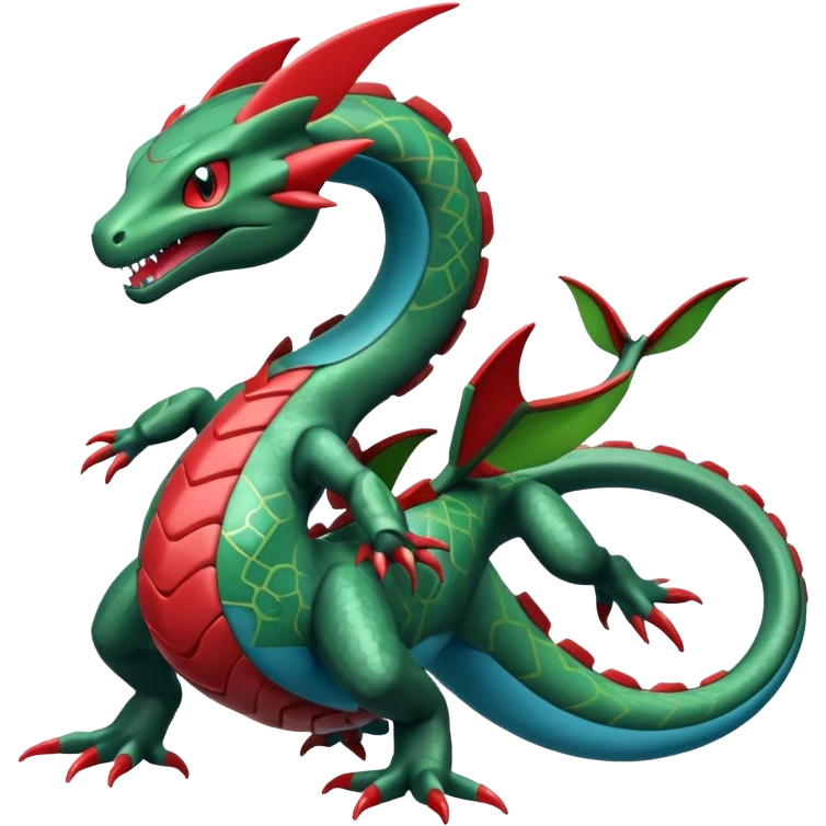 Rayquaza-Zygarde-Salamence-fusion (full body) emoji
