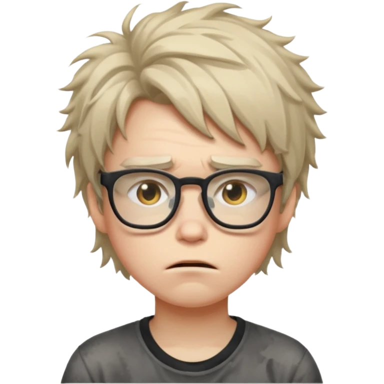 FROWN EXPRESSION WITH GLASSES GAMER emoji