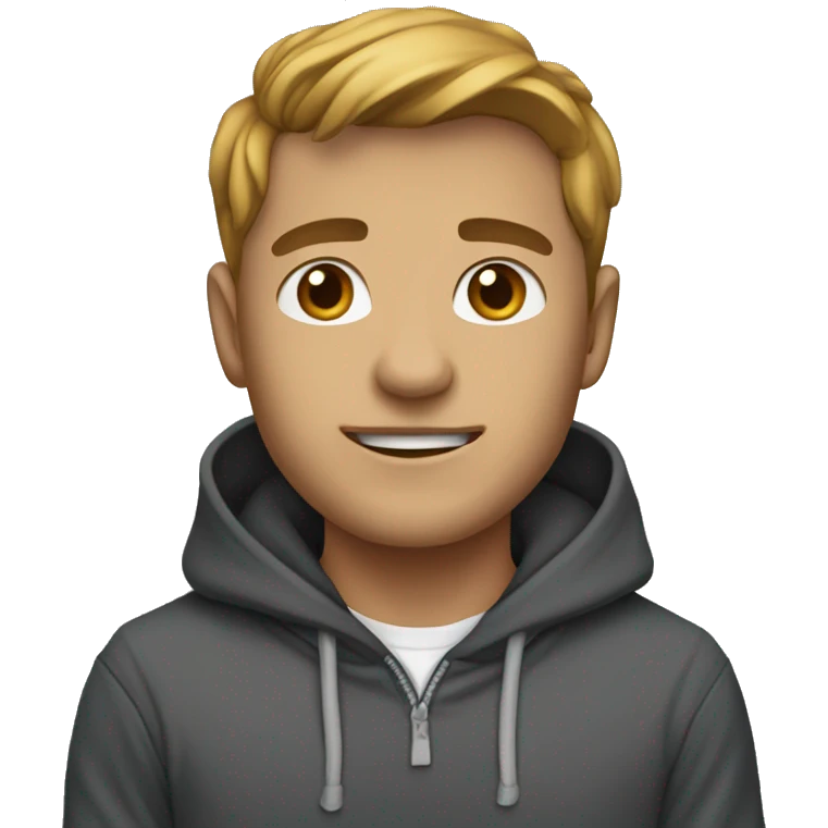 Doy wearing hoodie  emoji