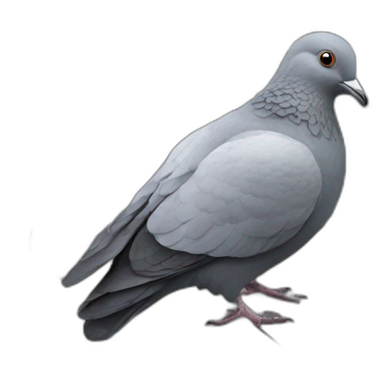 Dead pigeon on top of car emoji