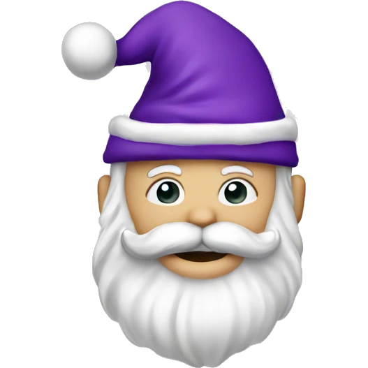 White skin- Mister Santa claus- purple emoji