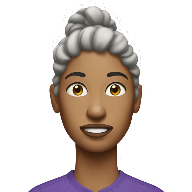 Ugly woman with nike shows emoji