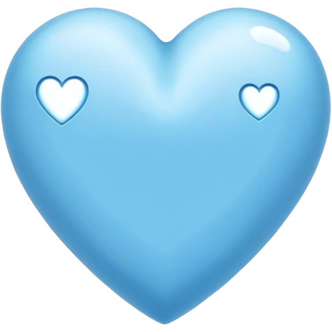 sky blue hear emoji