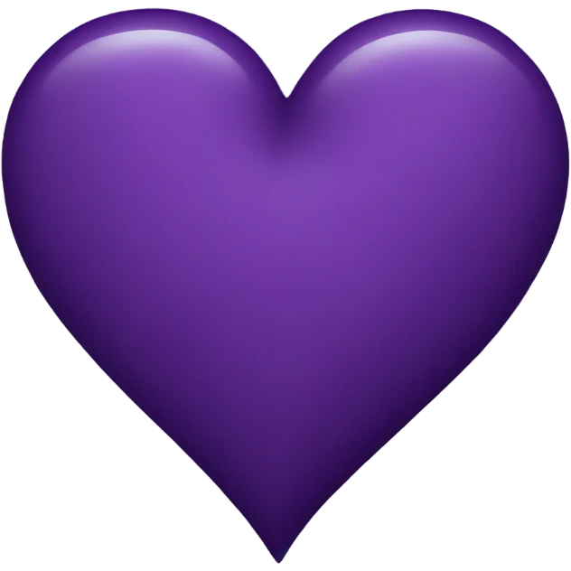 Dark purple heart emoji