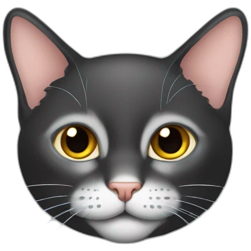 Gato negro enojado emoji