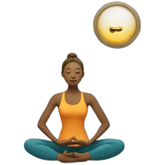 yoga on tv emoji