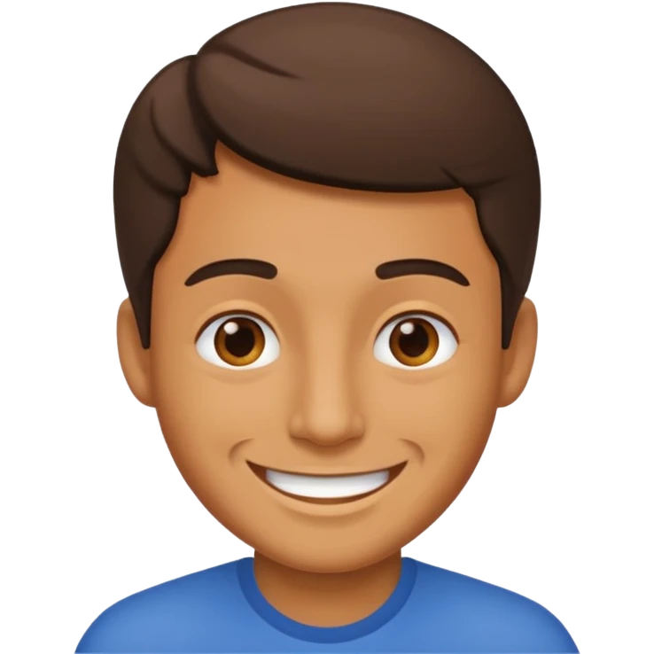 A man saying 6 7 emoji