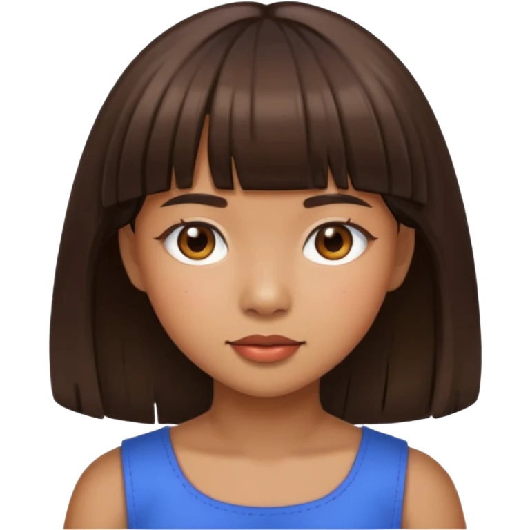 Philippine girl with bangs  emoji