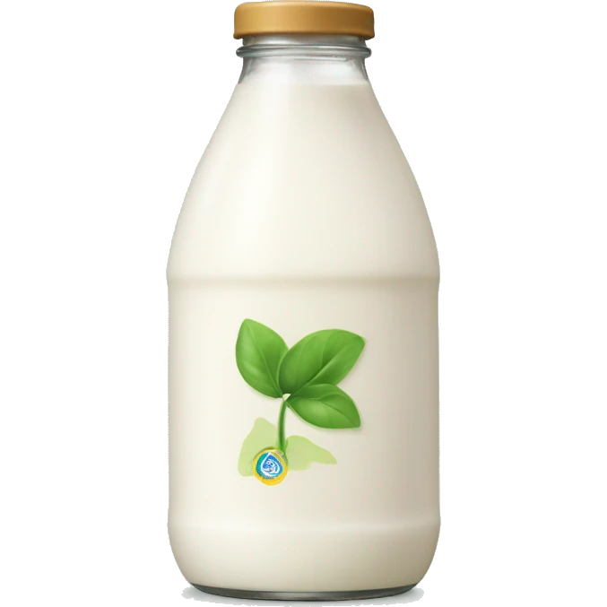 a  single bottle of plant-based milk emoji