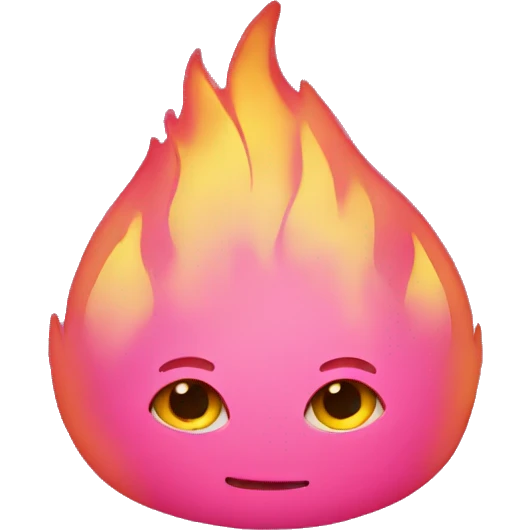 pink fire emoji
