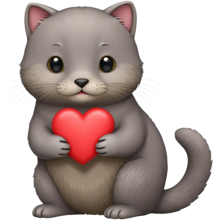 chartreux loutre+coeur emoji
