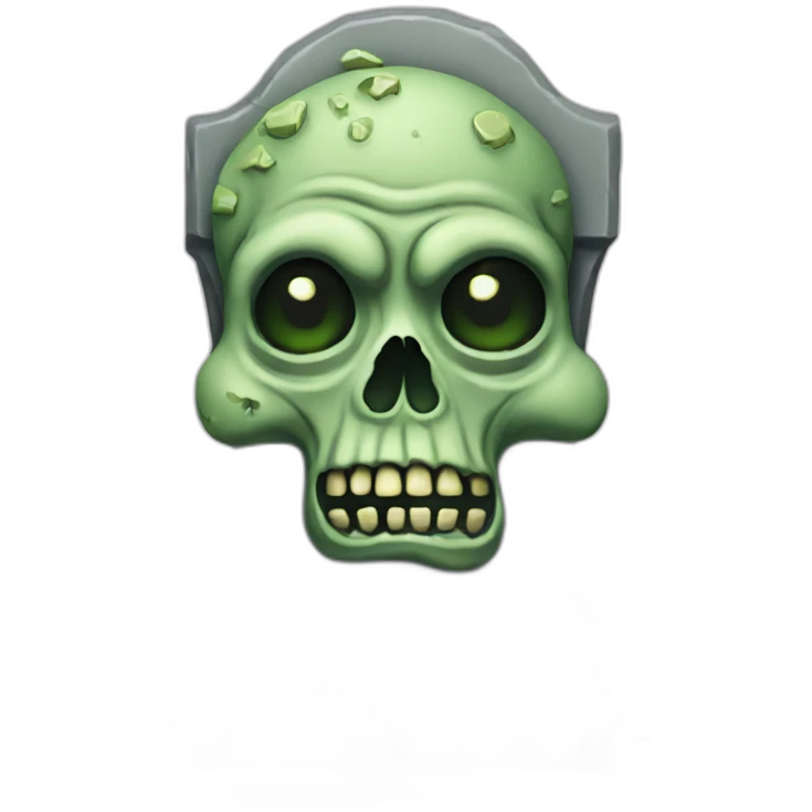 grave stone zombie emoji