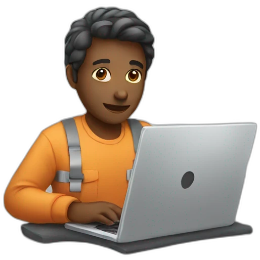 working on laptop emoji