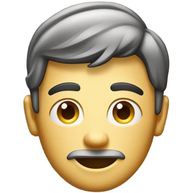 Man with lines of sugar emoji