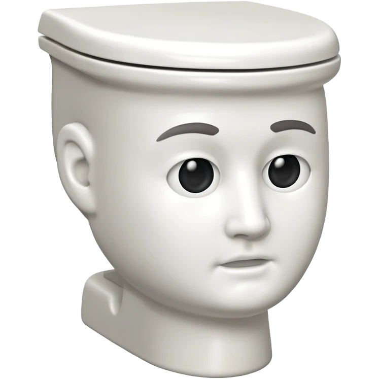 toilet with man head  emoji