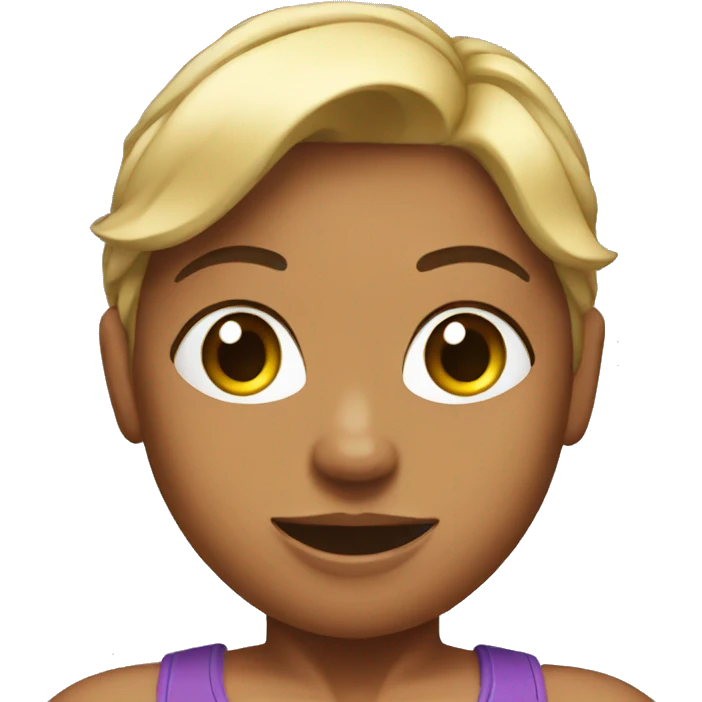 A female bodybuilder emoji
