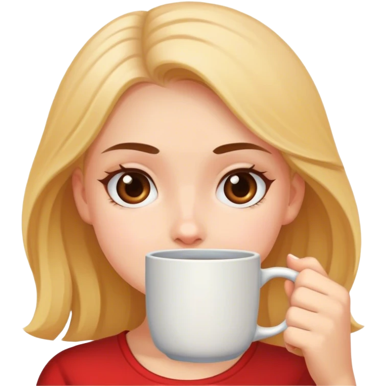 i’m just a girl mug emoji