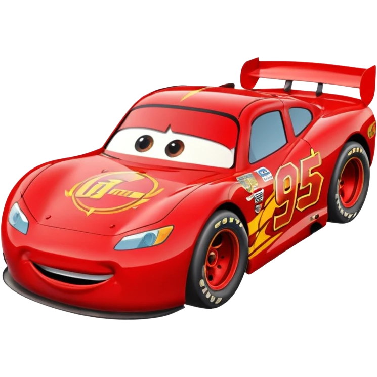lightning mcqueen with number 95 and look like in film emoji