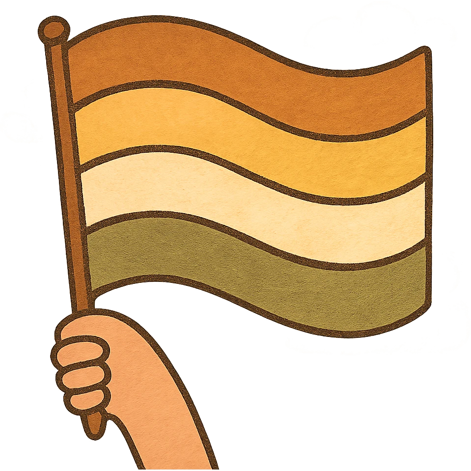 non-binary pride flag, waving fabric effect, no text emoji