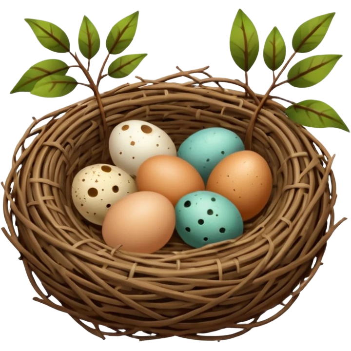 bird nest emoji