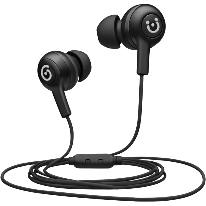 old wired earphones emoji