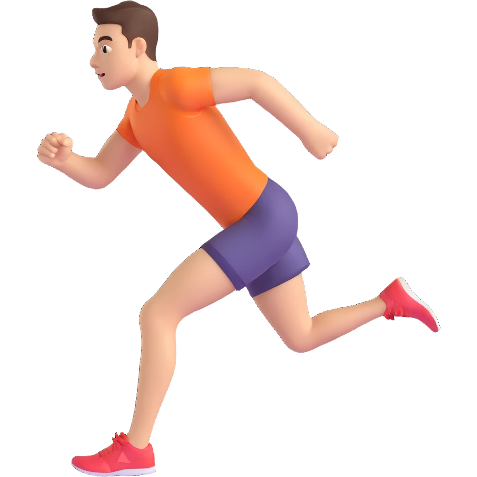 runner sprinting athletic style emoji
