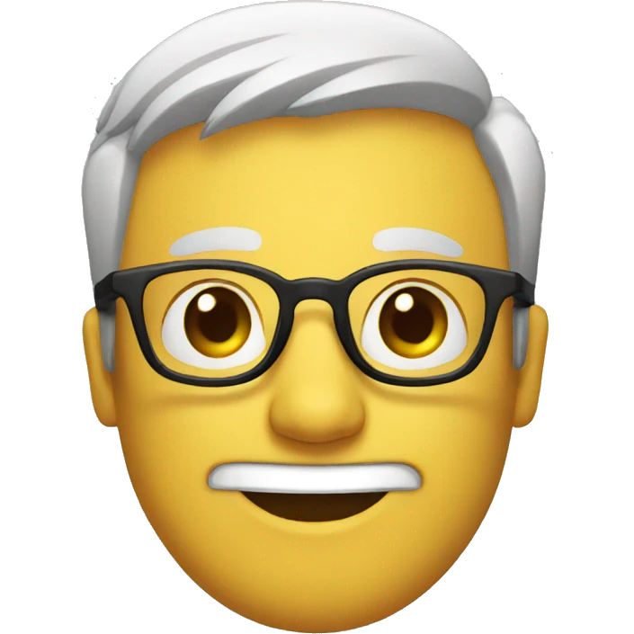 With glasses  emoji
