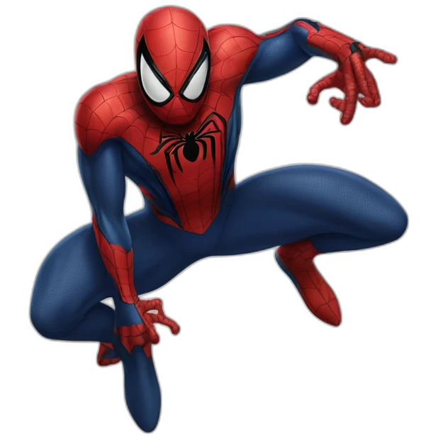 Half Spider-man, half Venom emoji
