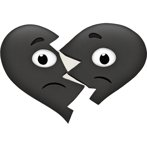 Broken heart emoji