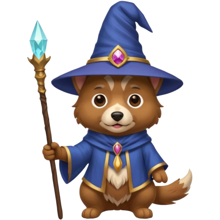 Dog wizard emoji