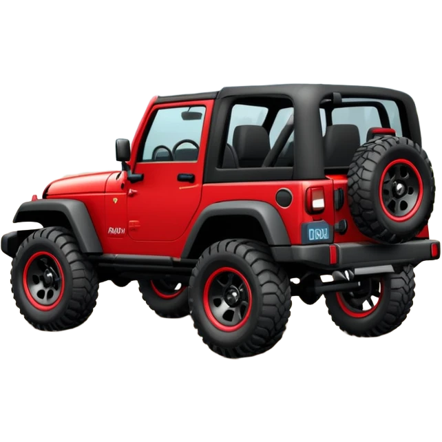Red jeep aesthetic  emoji