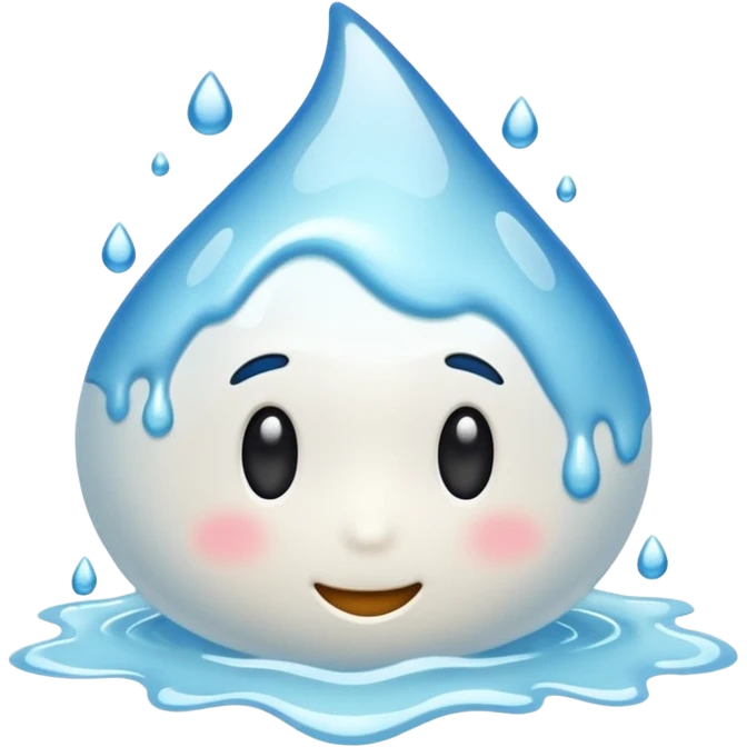 white splash liquid emoji