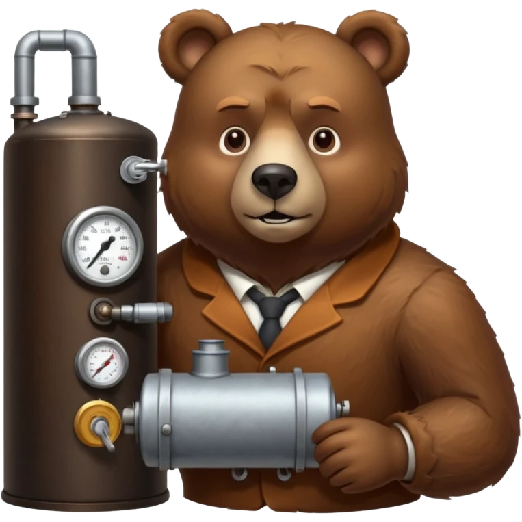 bear works on boiler emoji