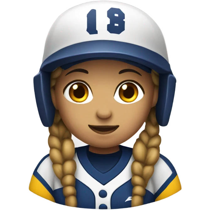 Softball player emoji