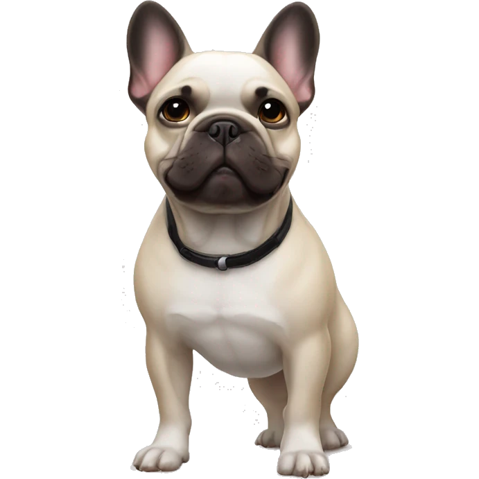 French bulldog with me emoji