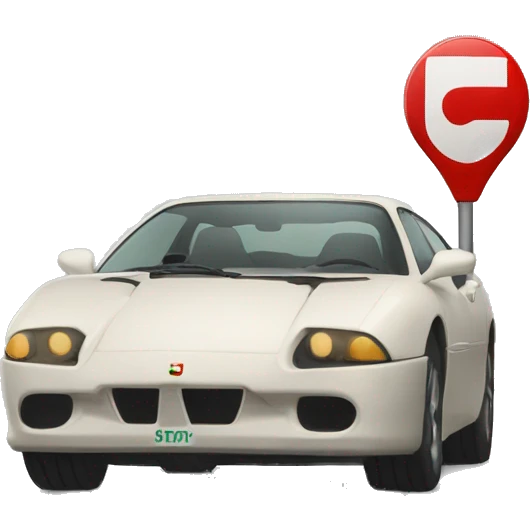 Segnale stradale stop emoji