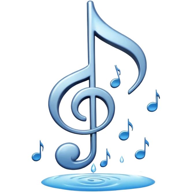 rain and music emoji