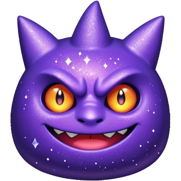 glitter roxo gengar emoji