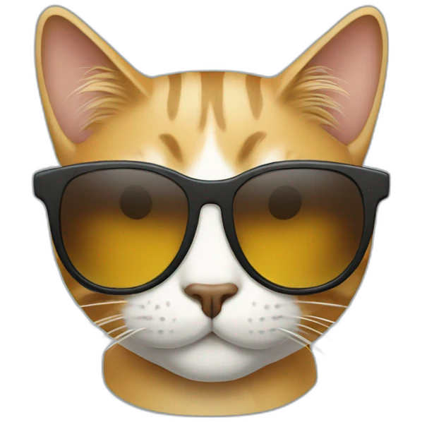 Cat with sunglasses emoji