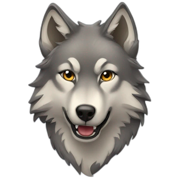 Wolf love emoji
