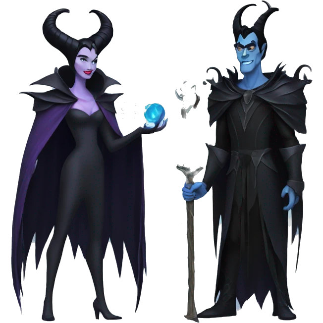 maleficent and hades emoji