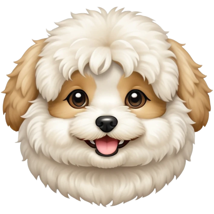 maltipoo smiling emoji