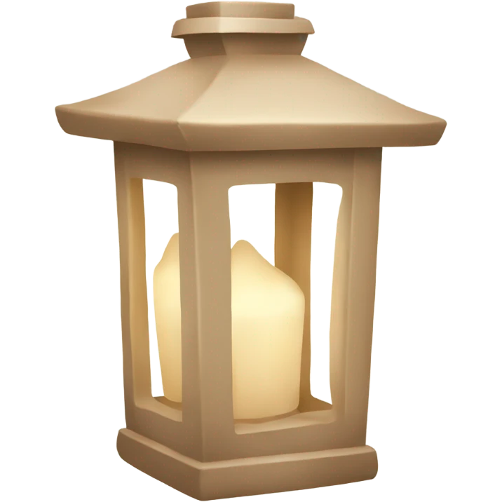 beige Christmas lantern emoji