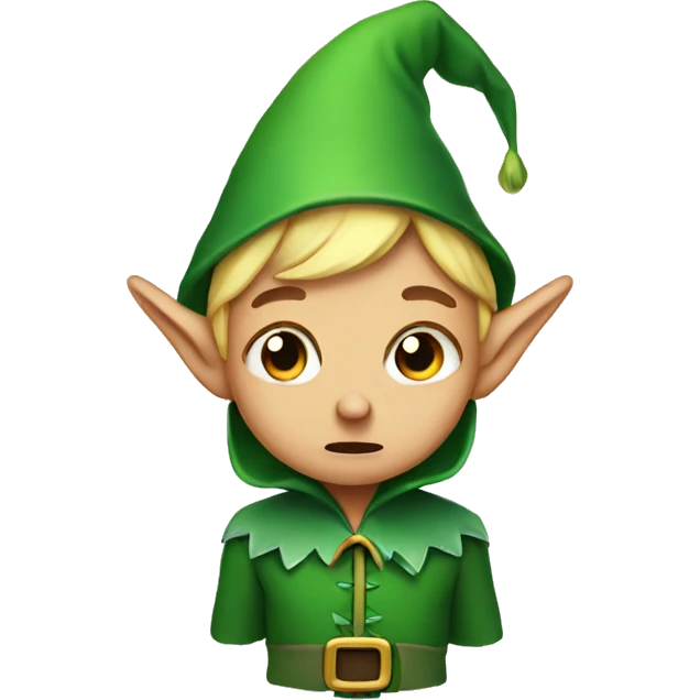 Crying elf emoji