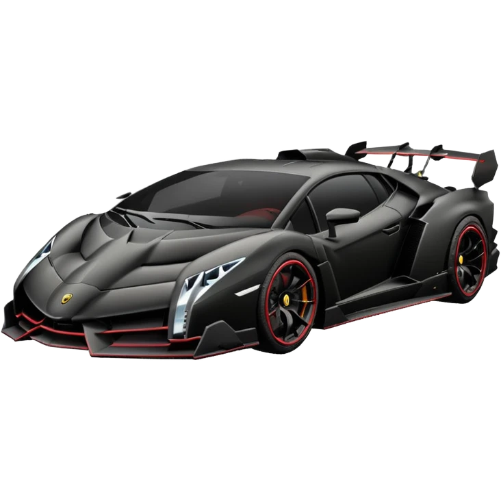 One of one Lamborghini VENENO MAT BLACK ONLY  emoji